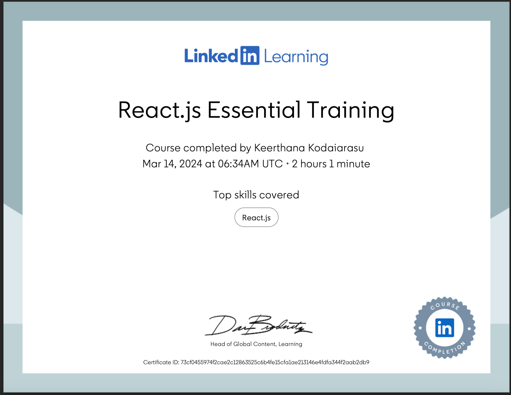 React.js Essential Training