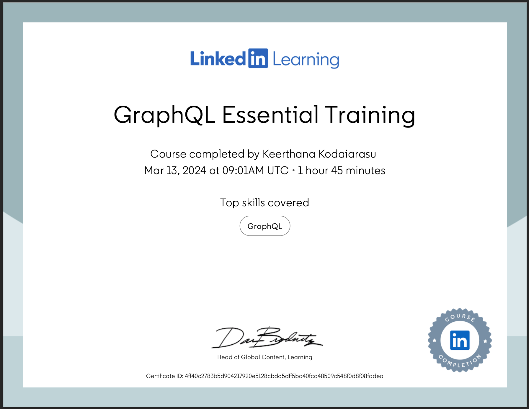 GraphQL Essential Training