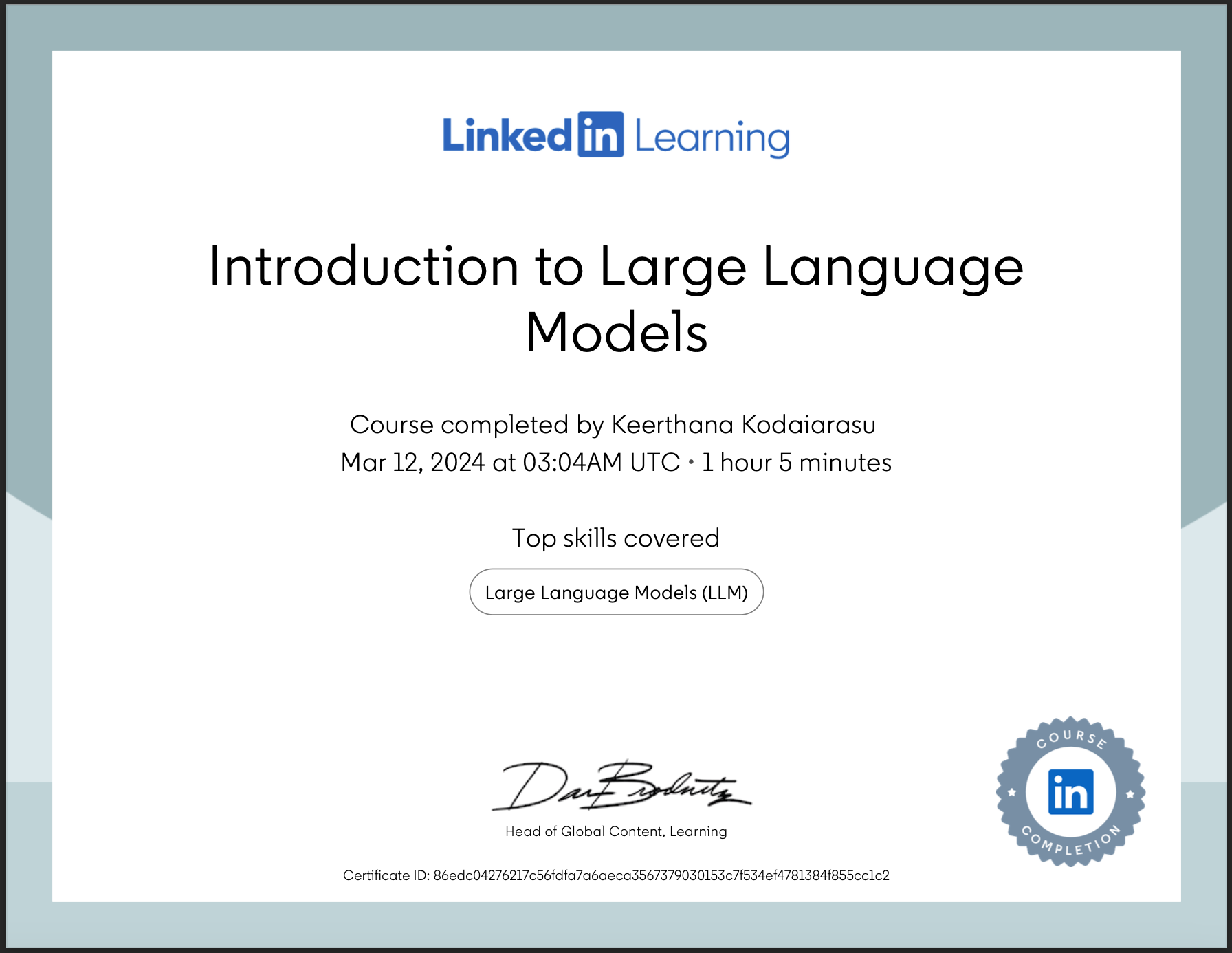 Introduction to Large Language Models